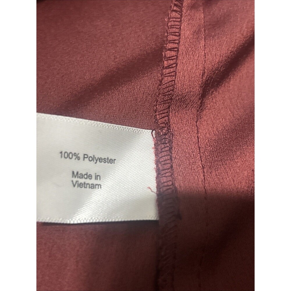 Lane Bryant Trench Coat Womens 22/24 Maroon Duster Light Weight‎ Officecore - Picture 9 of 9